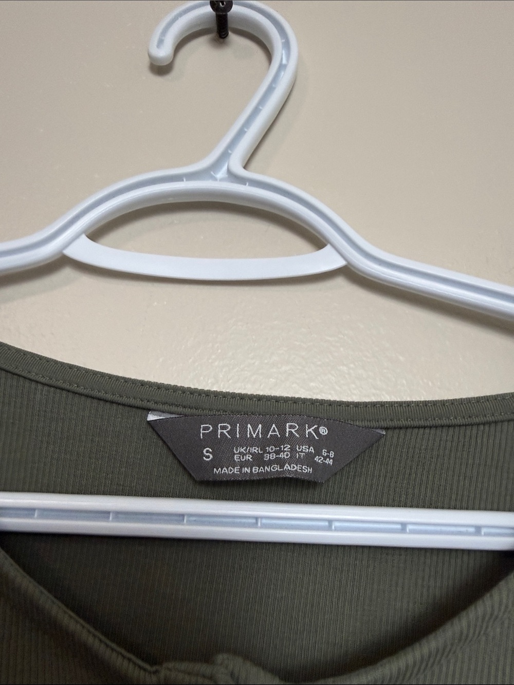 Primari Olive Green Long-Sleeve Henley Bodysuit size S - Picture 3 of 5